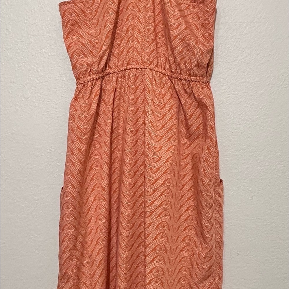 Patagonia Orange Sleeveless Midi Sundress - Picture 4 of 7